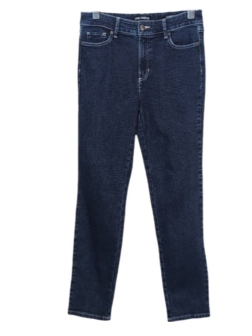 Joe Fresh High Rise Straight Jeans Womens Size 28 Dark Blue Wash Denim
